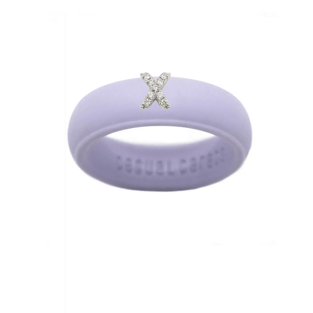 “X” Diamond Initial - Size 5