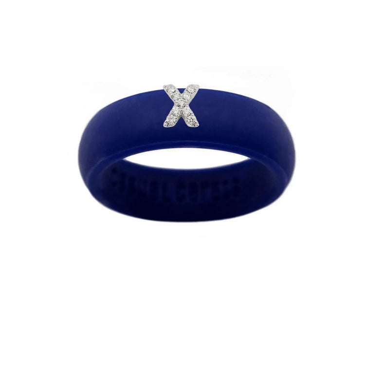 “X” Diamond Initial - Size 5