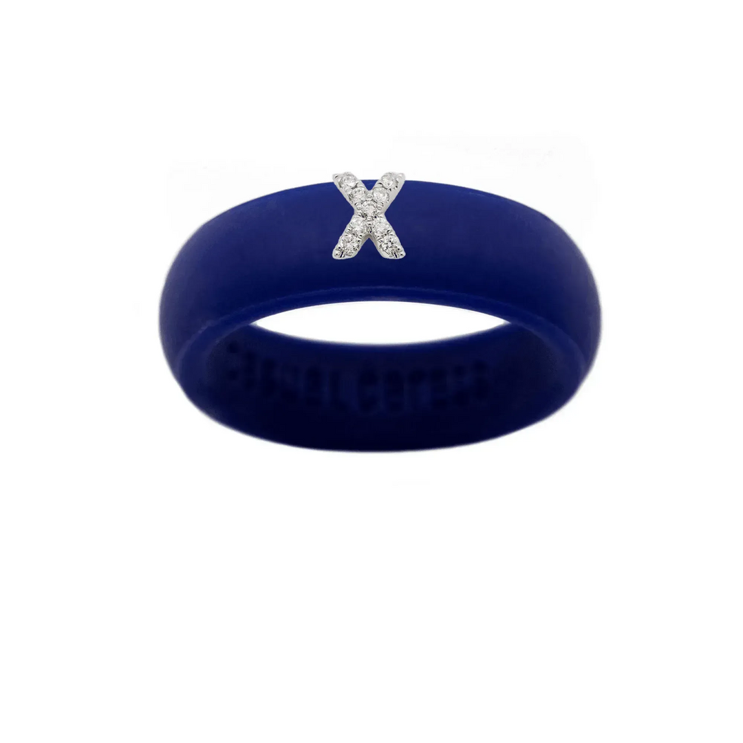 “X” Diamond Initial - Size 5