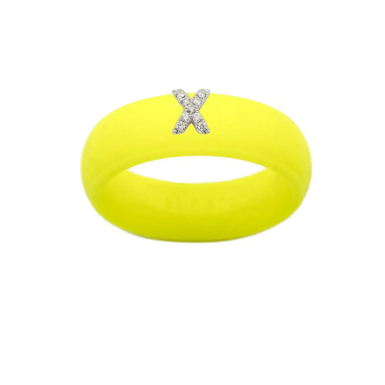 “X” Diamond Initial - Size 5