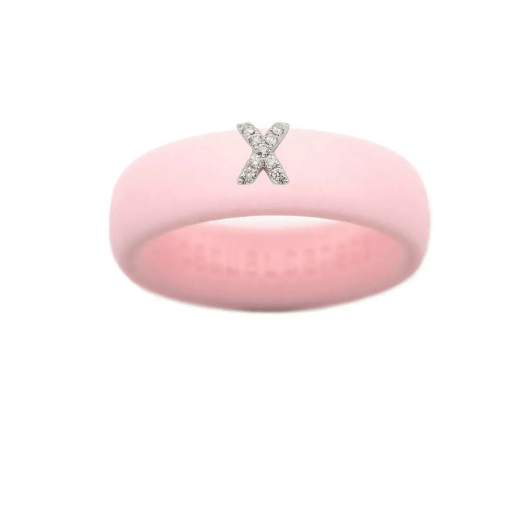 “X” Diamond Initial - Size 5
