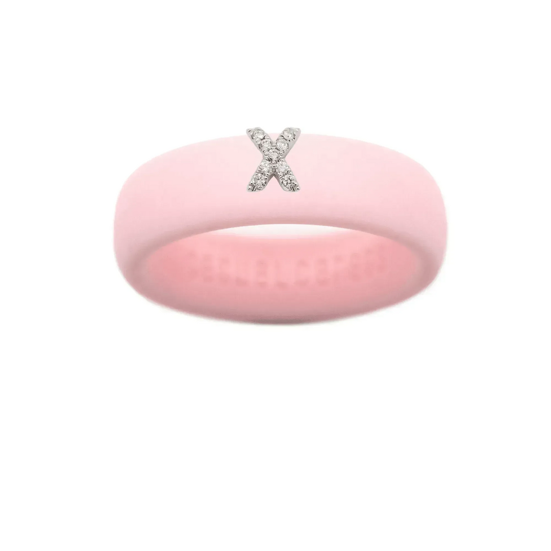 “X” Diamond Initial - Size 5