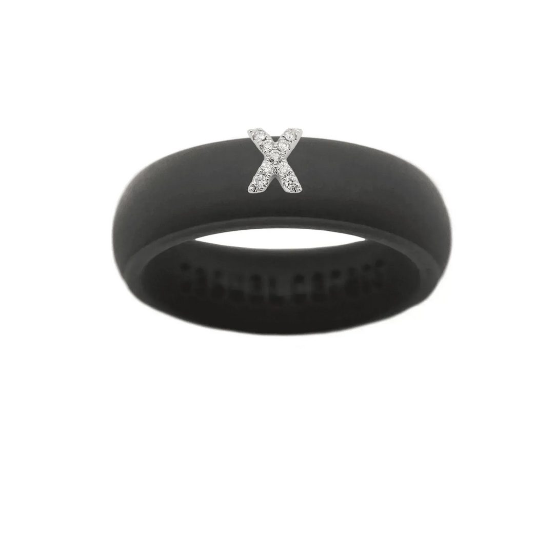 “X” Diamond Initial - Size 5