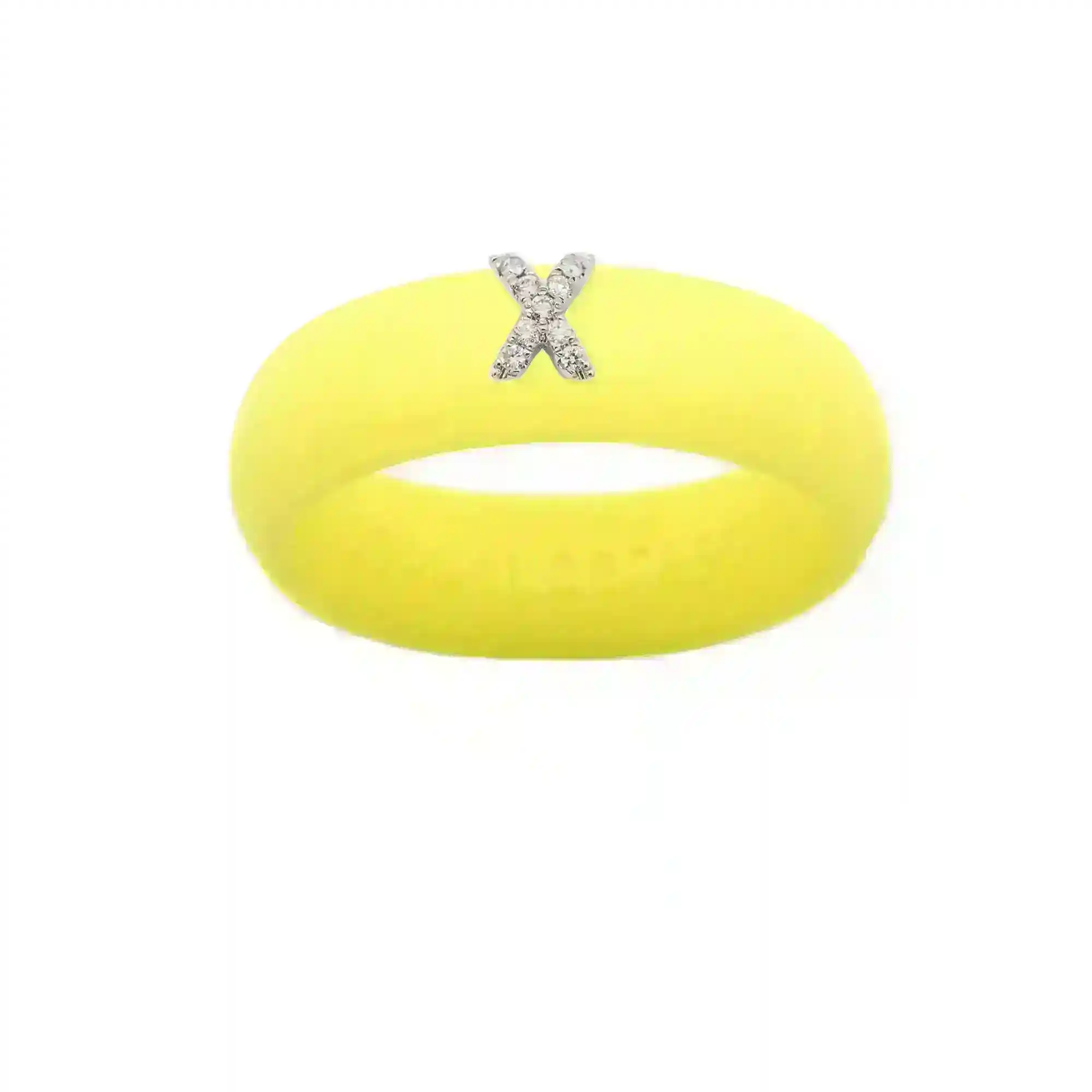 “X” Diamond Initial - Size 7