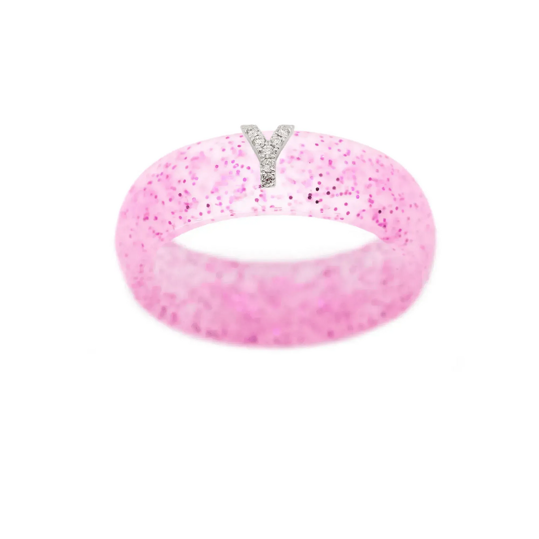 “Y” Diamond Initial - Size 4
