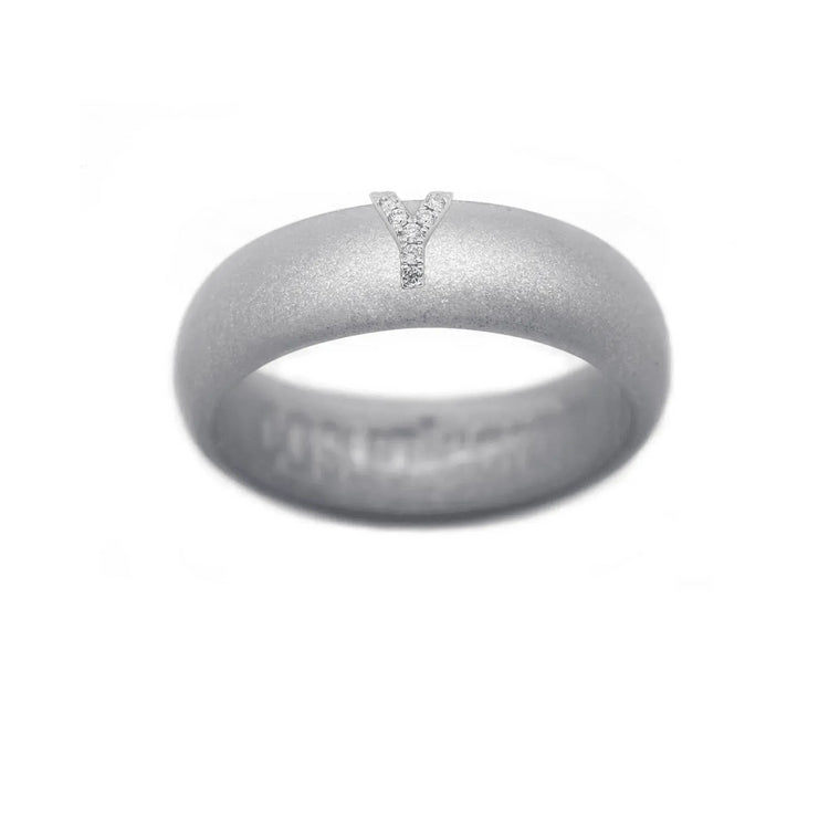 “Y” Diamond Initial - Size 4