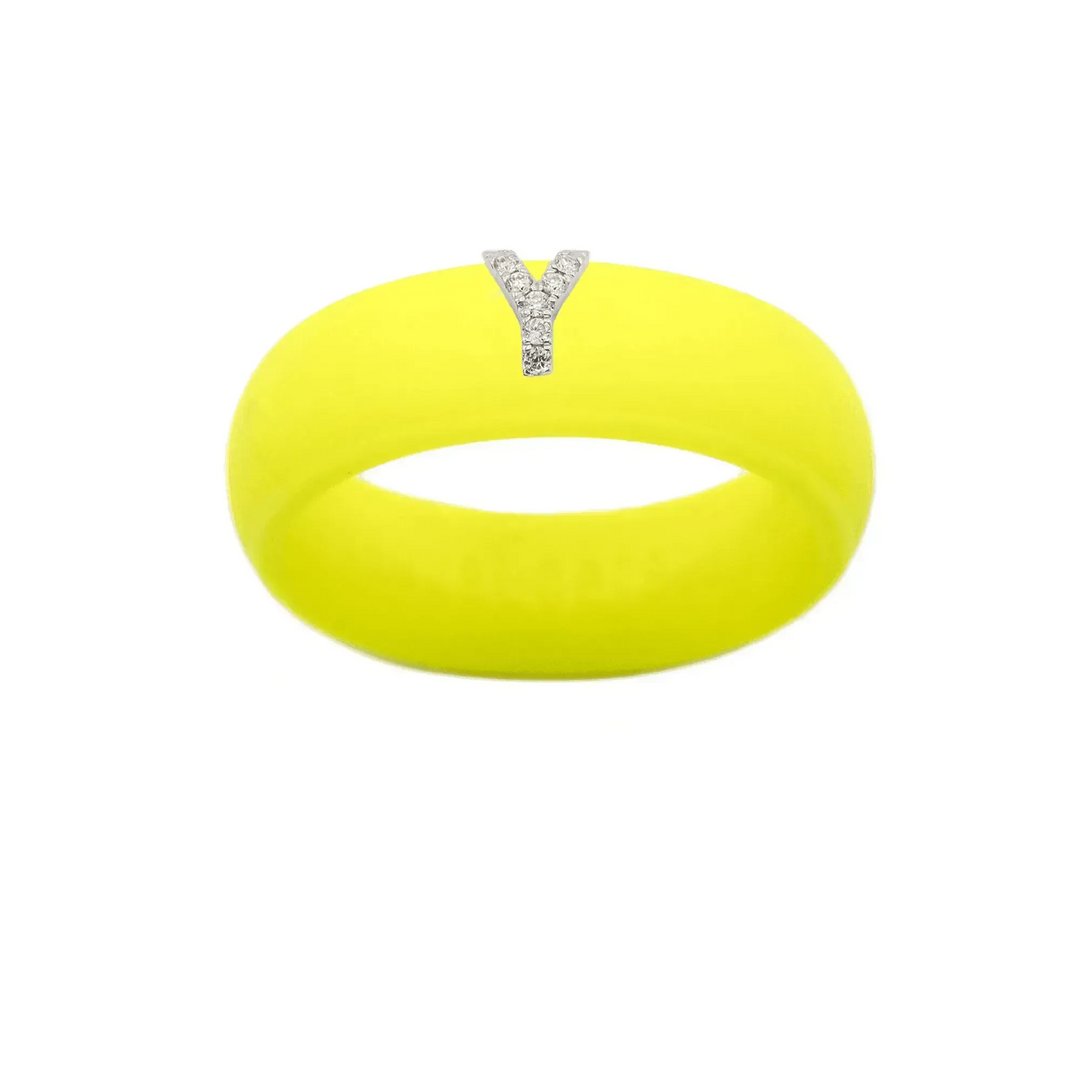 “Y” Diamond Initial - Size 4
