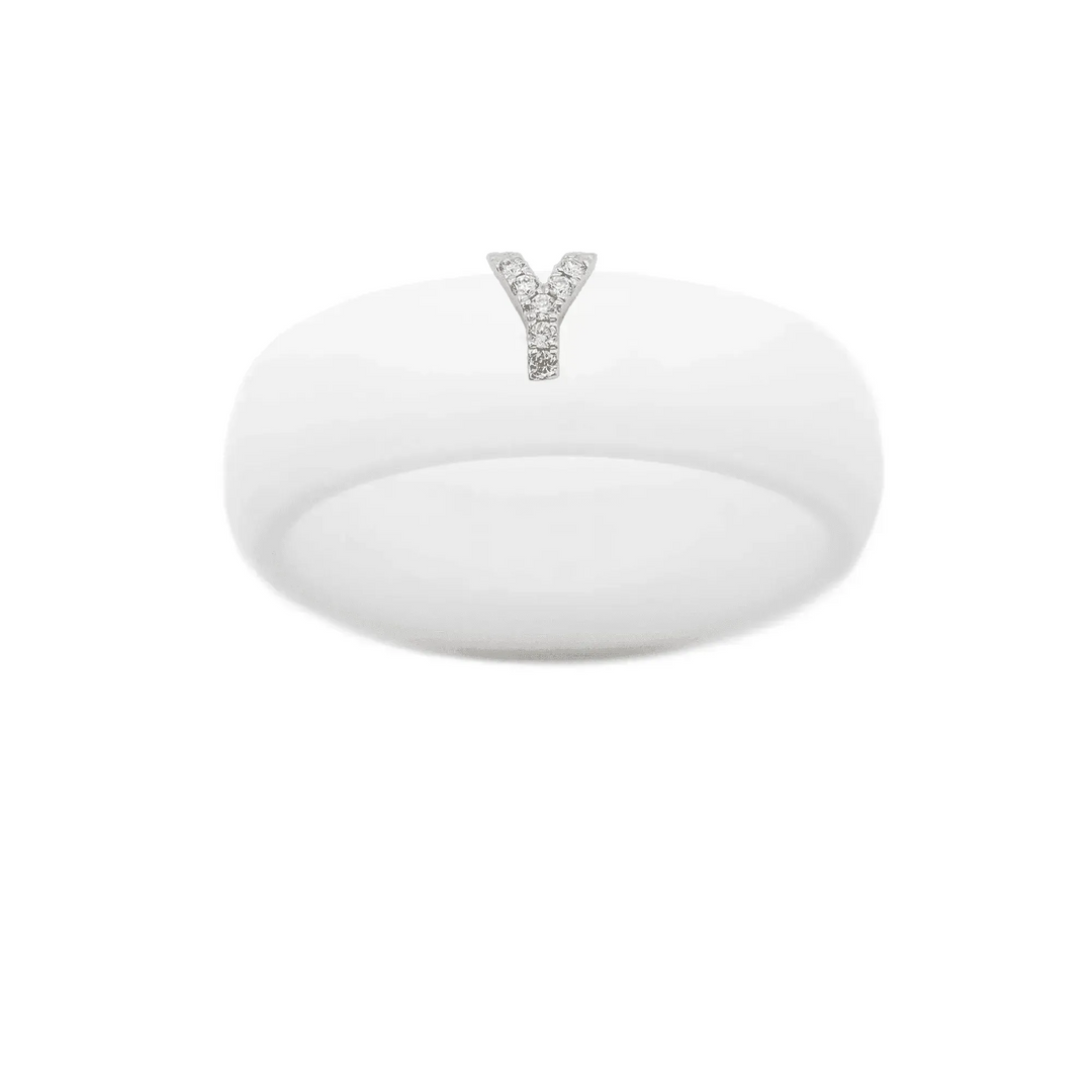 “Y” Diamond Initial - Size 4