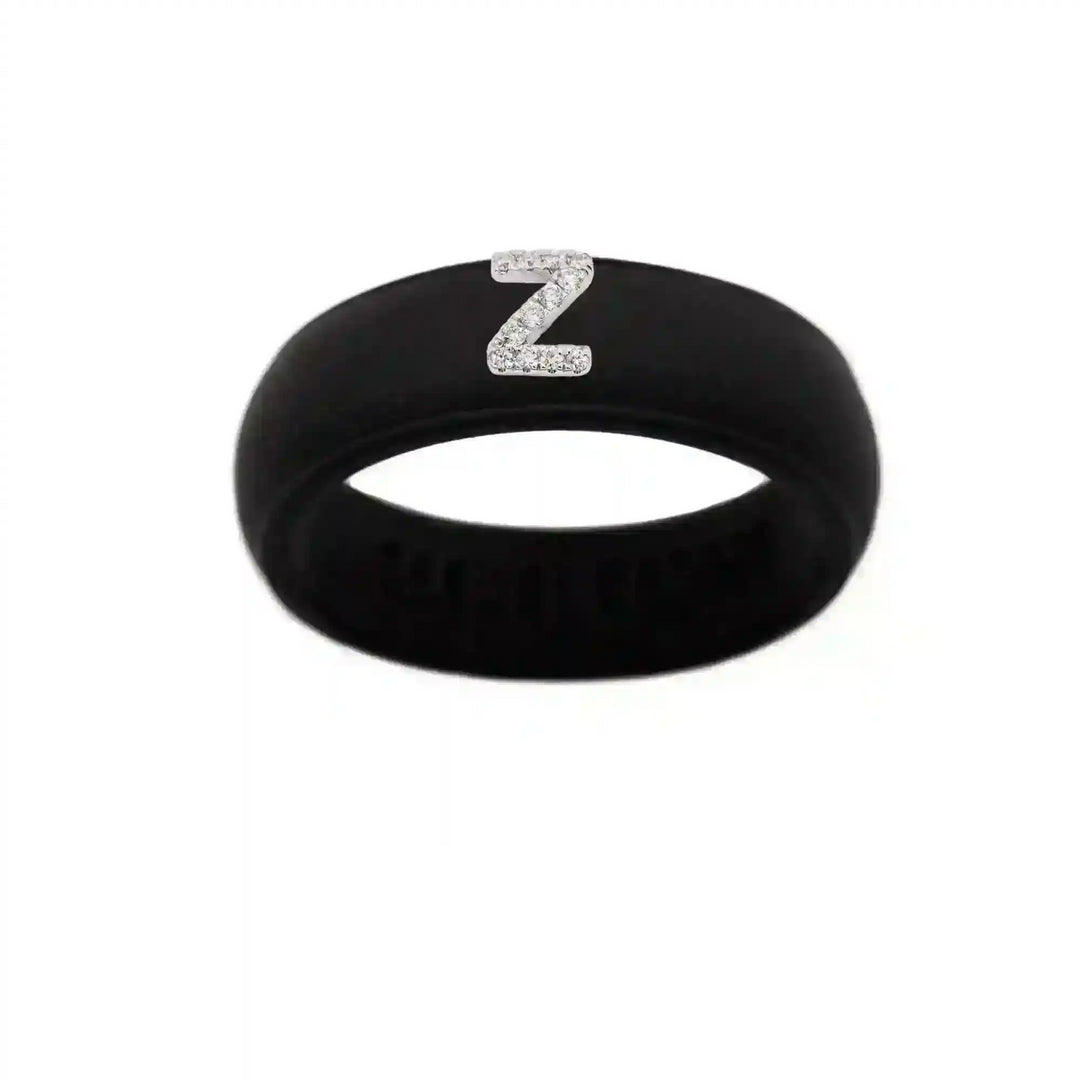 “Z” Diamond Initial - Size 8