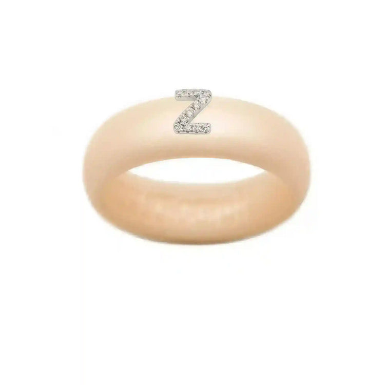 “Z” Diamond Initial - Size 9