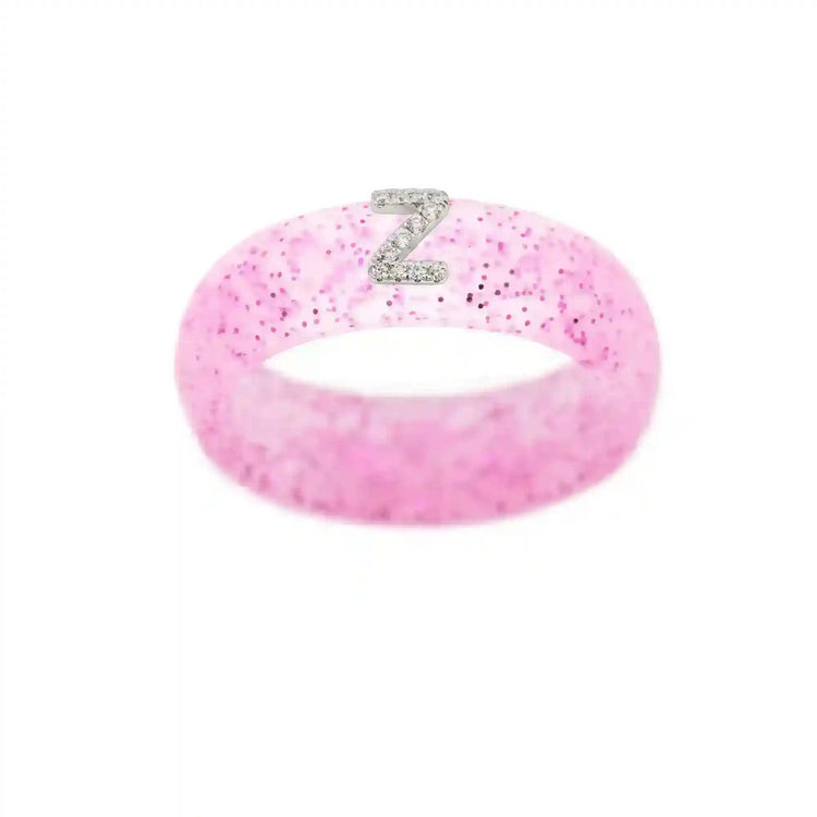 “Z” Diamond Initial - Size 9
