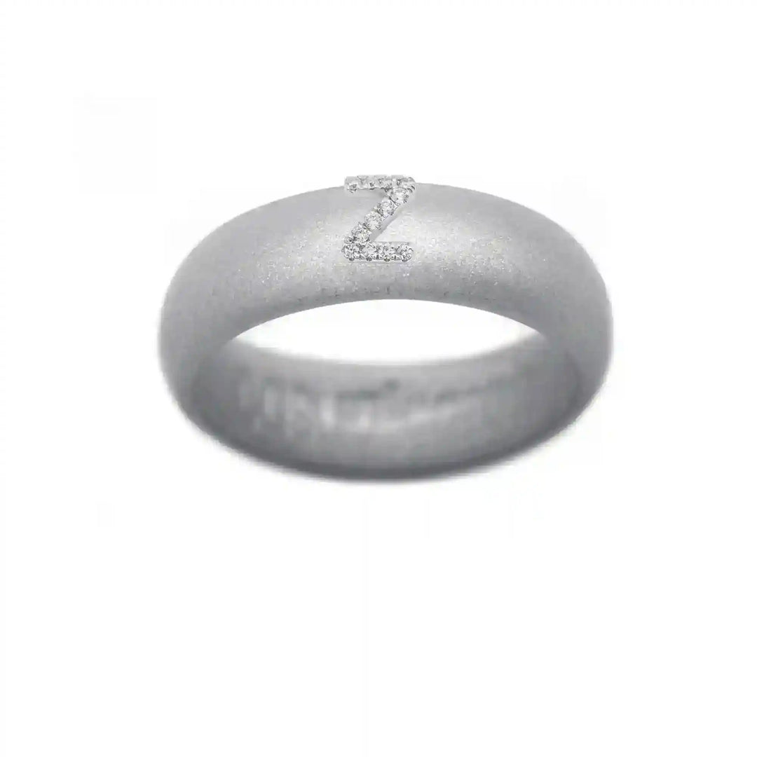 “Z” Diamond Initial - Size 9