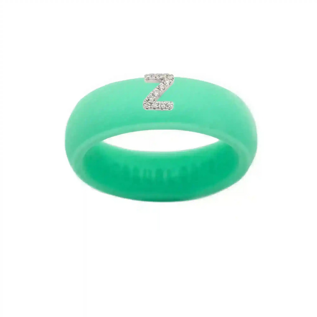 “Z” Diamond Initial - Size 9