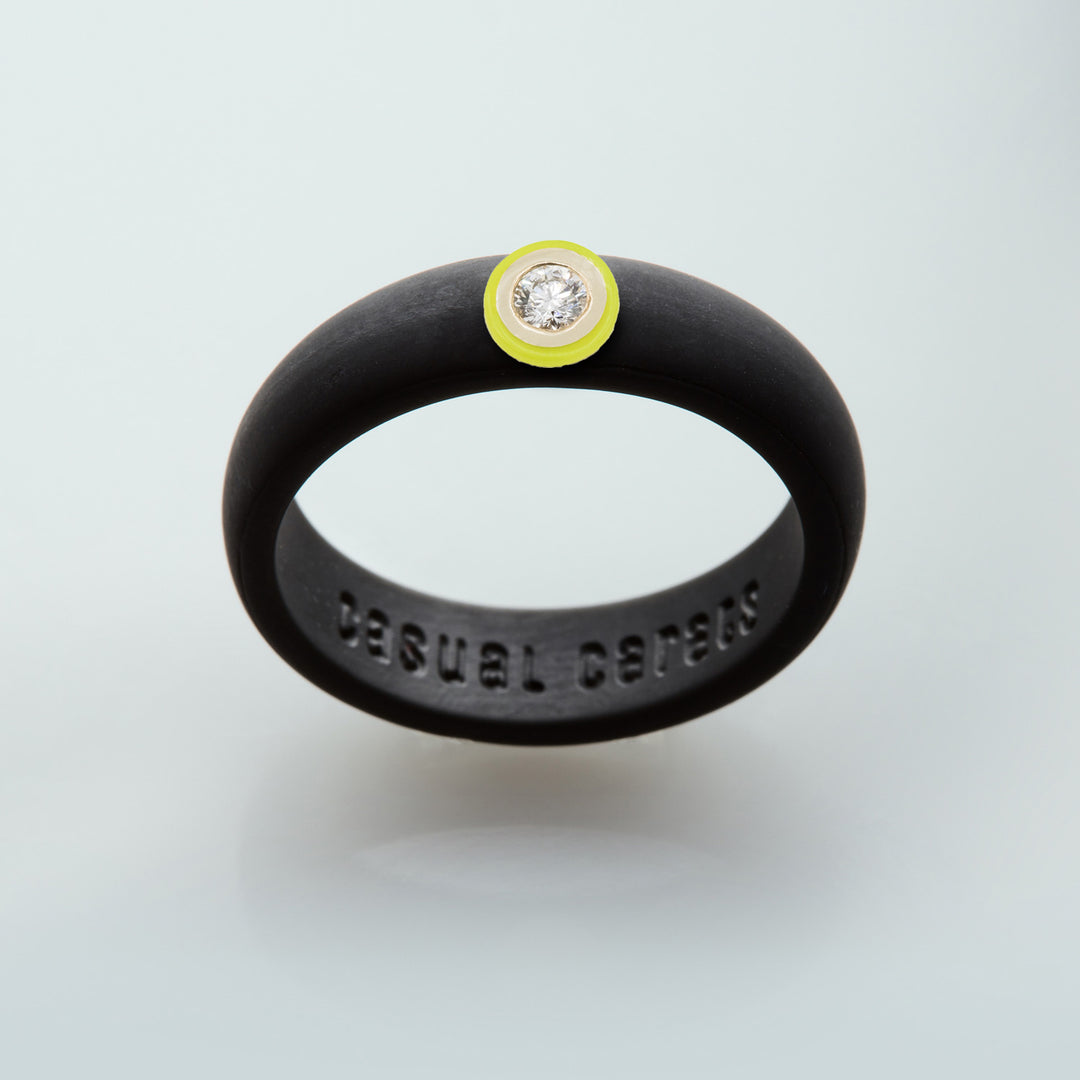 14K Neon Yellow Ceramic Bezel