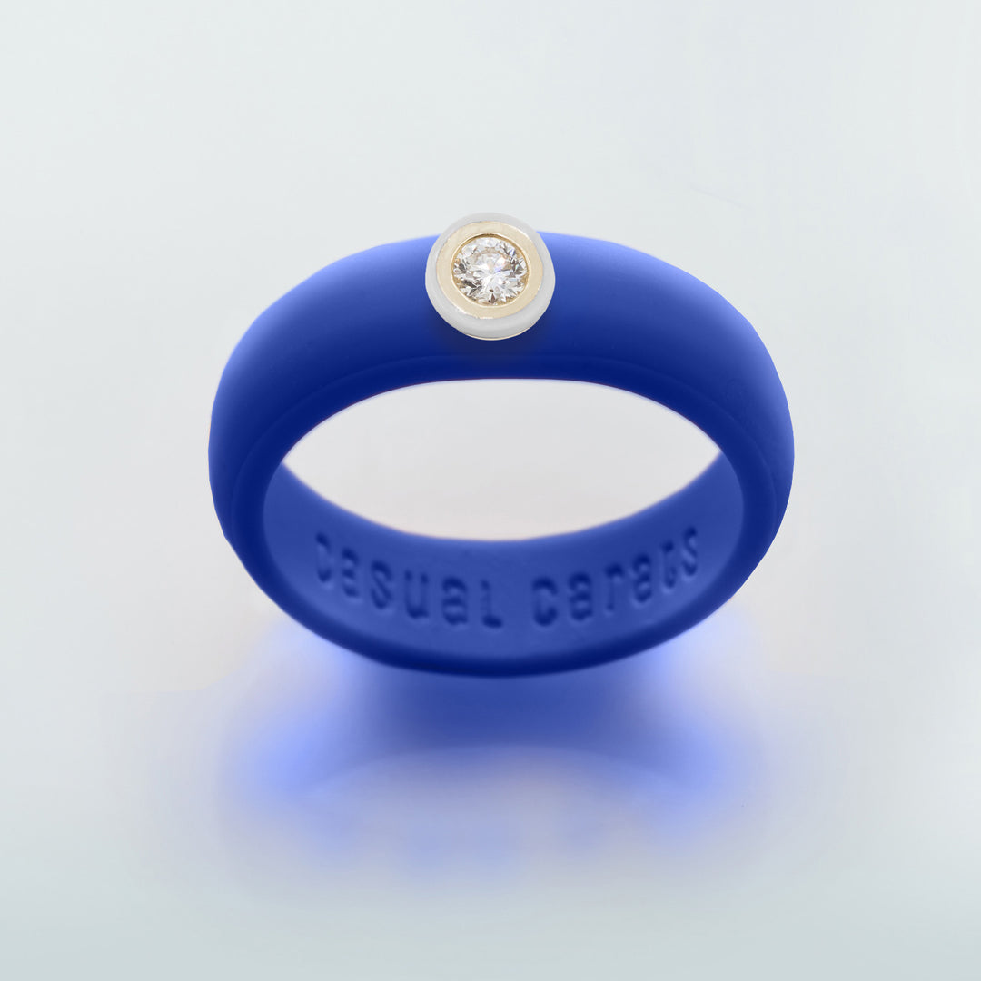 14K White Ceramic Bezel