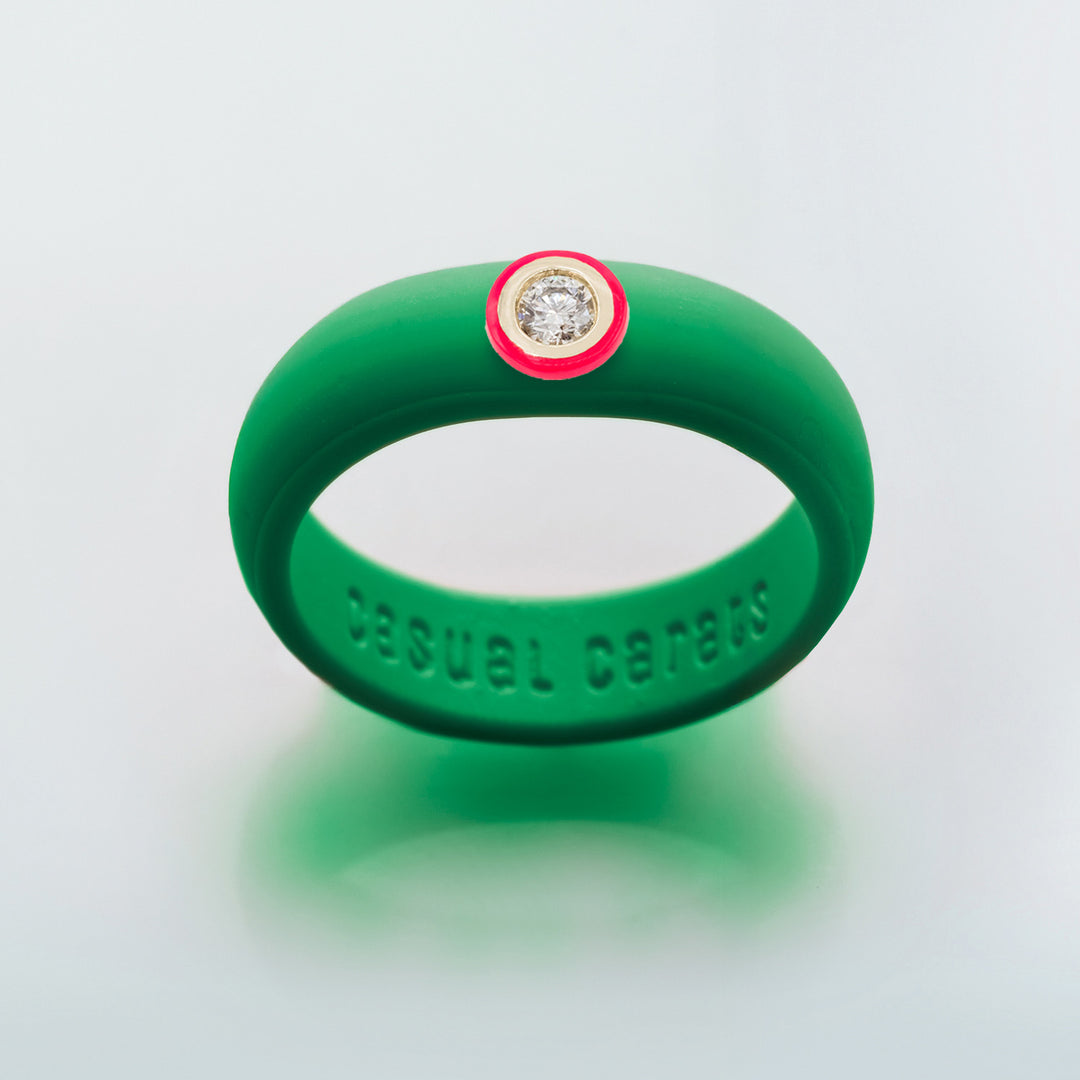 14K Neon Pink Ceramic Bezel