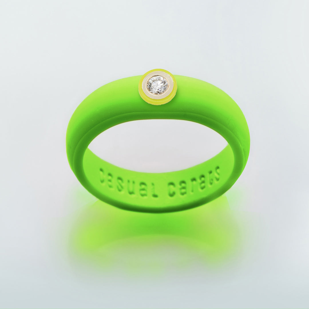 14K Neon Yellow Ceramic Bezel