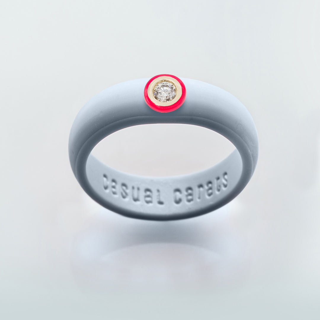 14K Neon Pink Ceramic Bezel