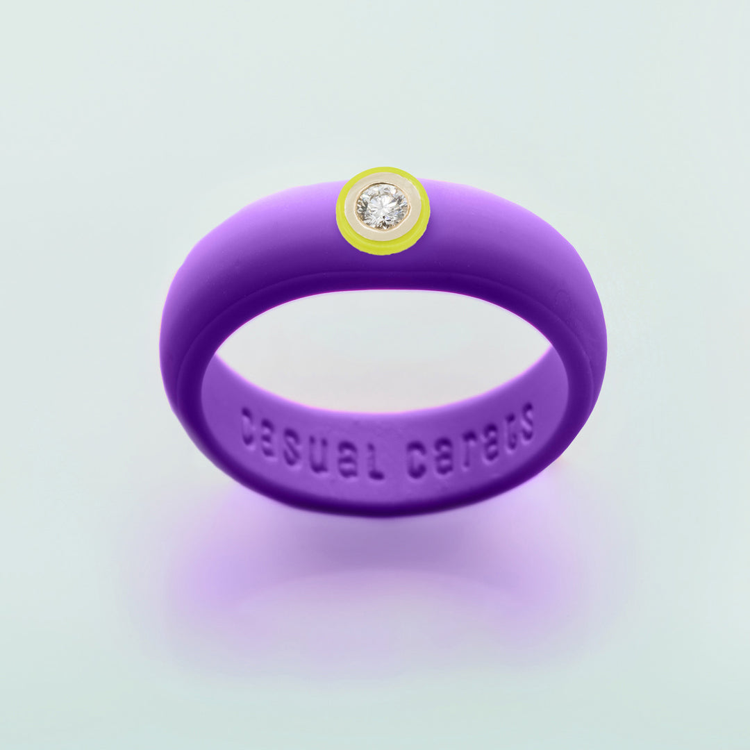 14K Neon Yellow Ceramic Bezel