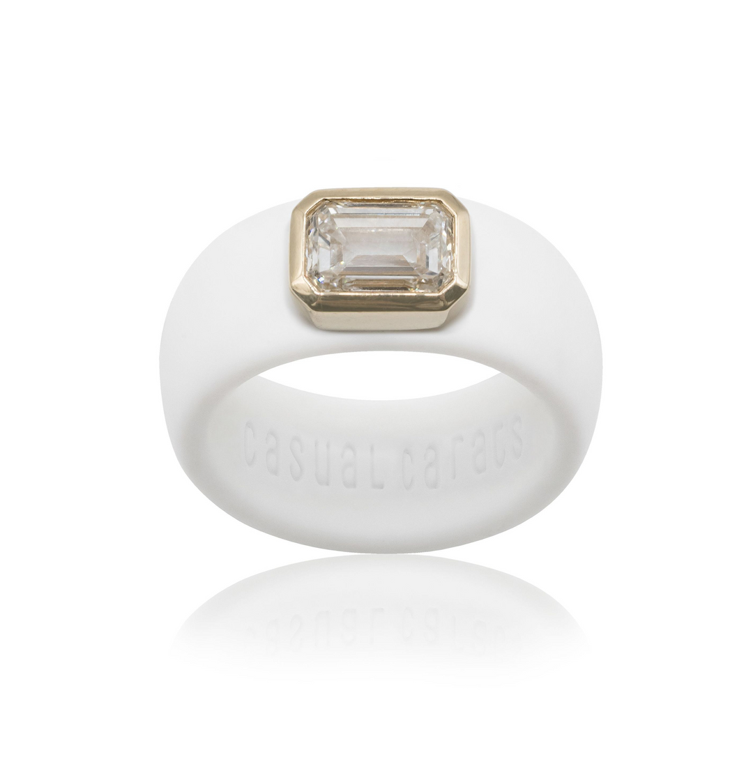 Emerald Cut Lab Grown Diamond Ring