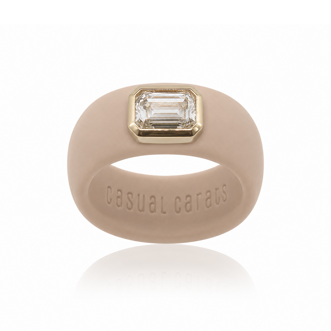 Emerald Cut Lab Grown Diamond Ring