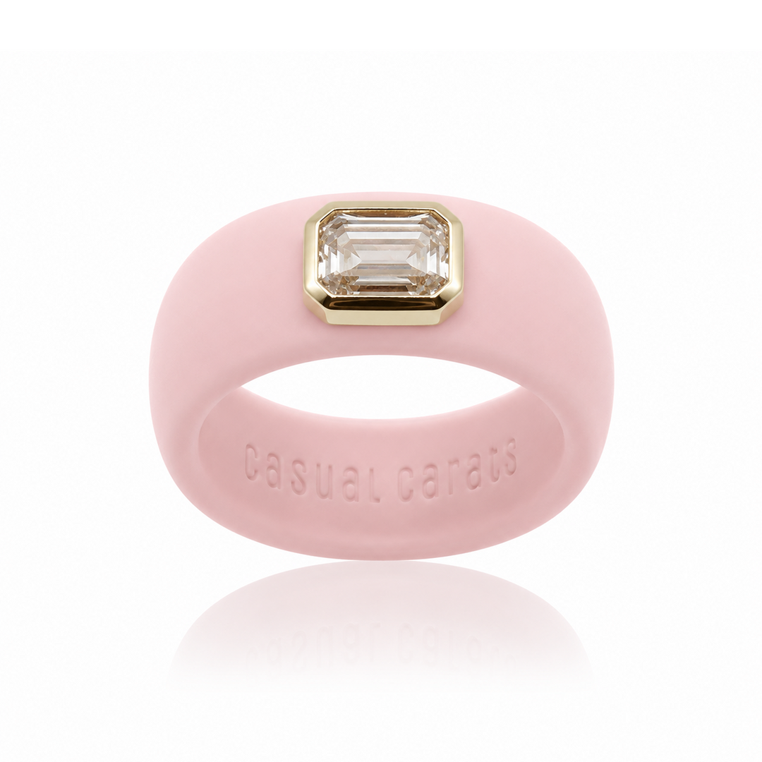 Emerald Cut Lab Grown Diamond Ring