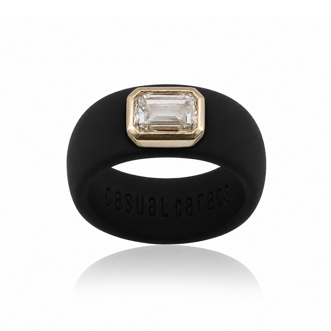 Emerald Cut Lab Grown Diamond Ring