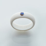 September - Sapphire Silicone Ring