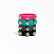 3 Stone Pearl Silicone Ring