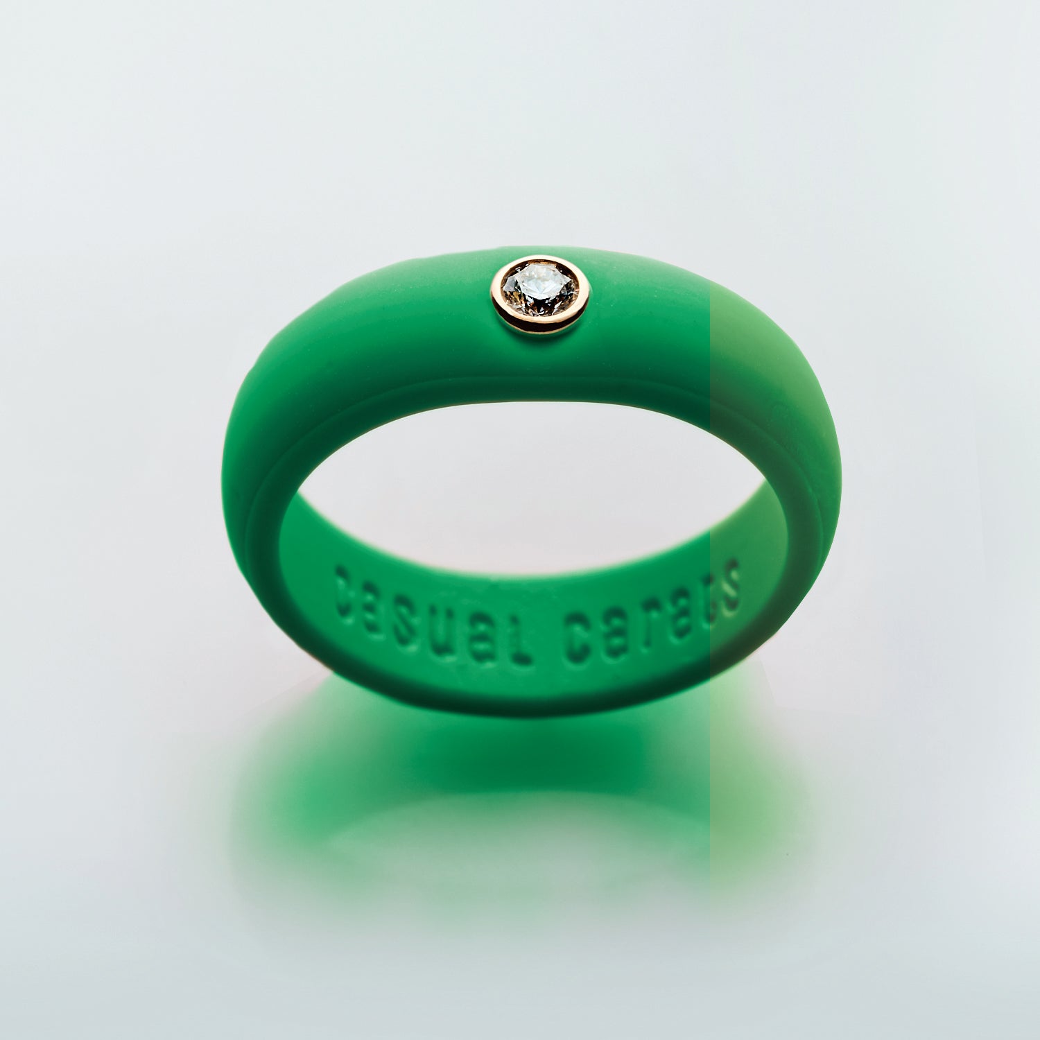 Emerald green sale silicone ring