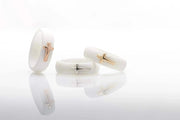 14K Sideways Cross Silicone Ring