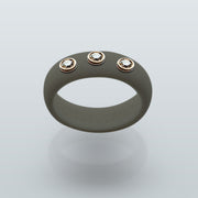 3 Stone Silicone Ring