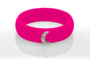 Moon with Diamonds Silicone Ring