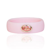 Pink Oval Sapphire Silicone Ring