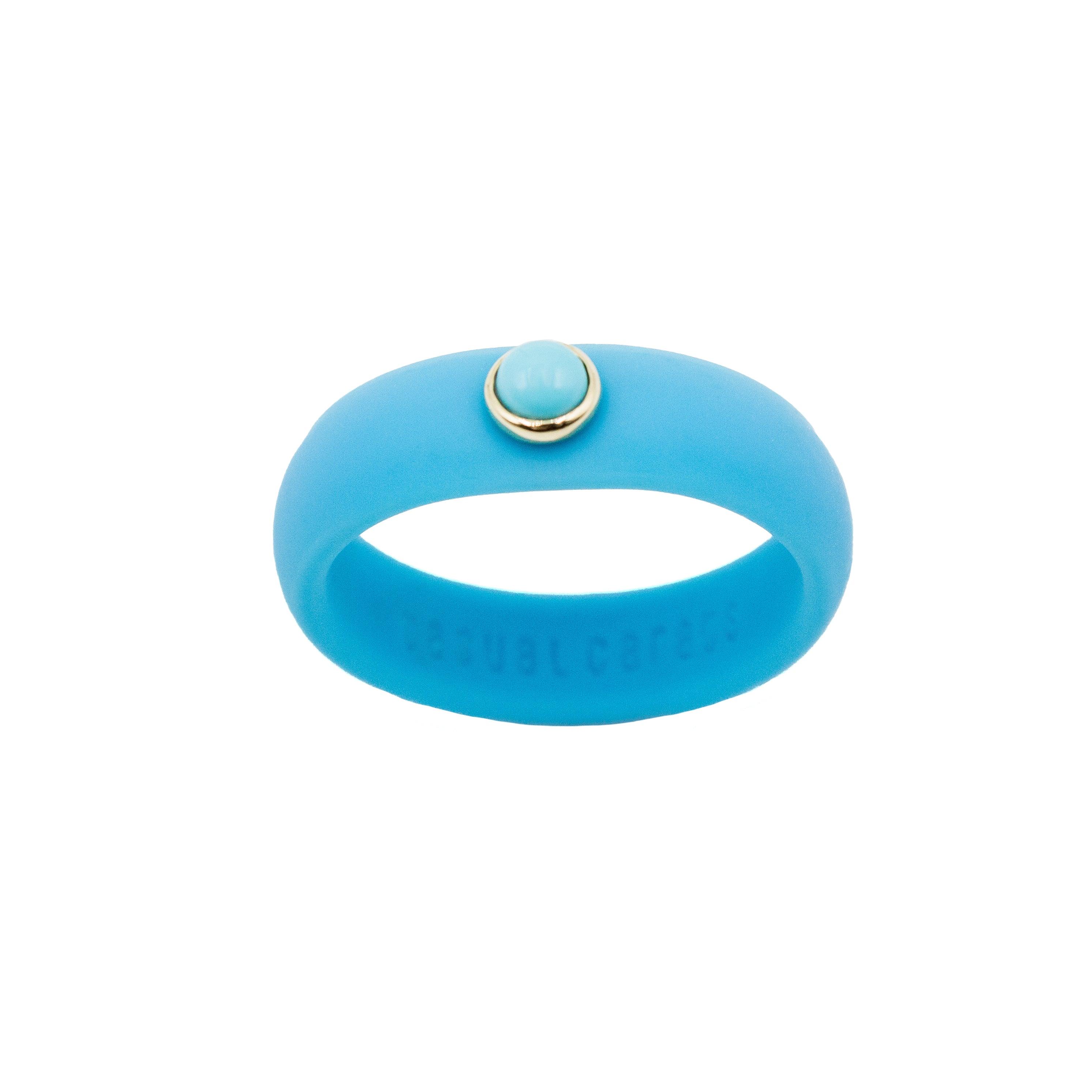 Tiffany blue online silicone ring