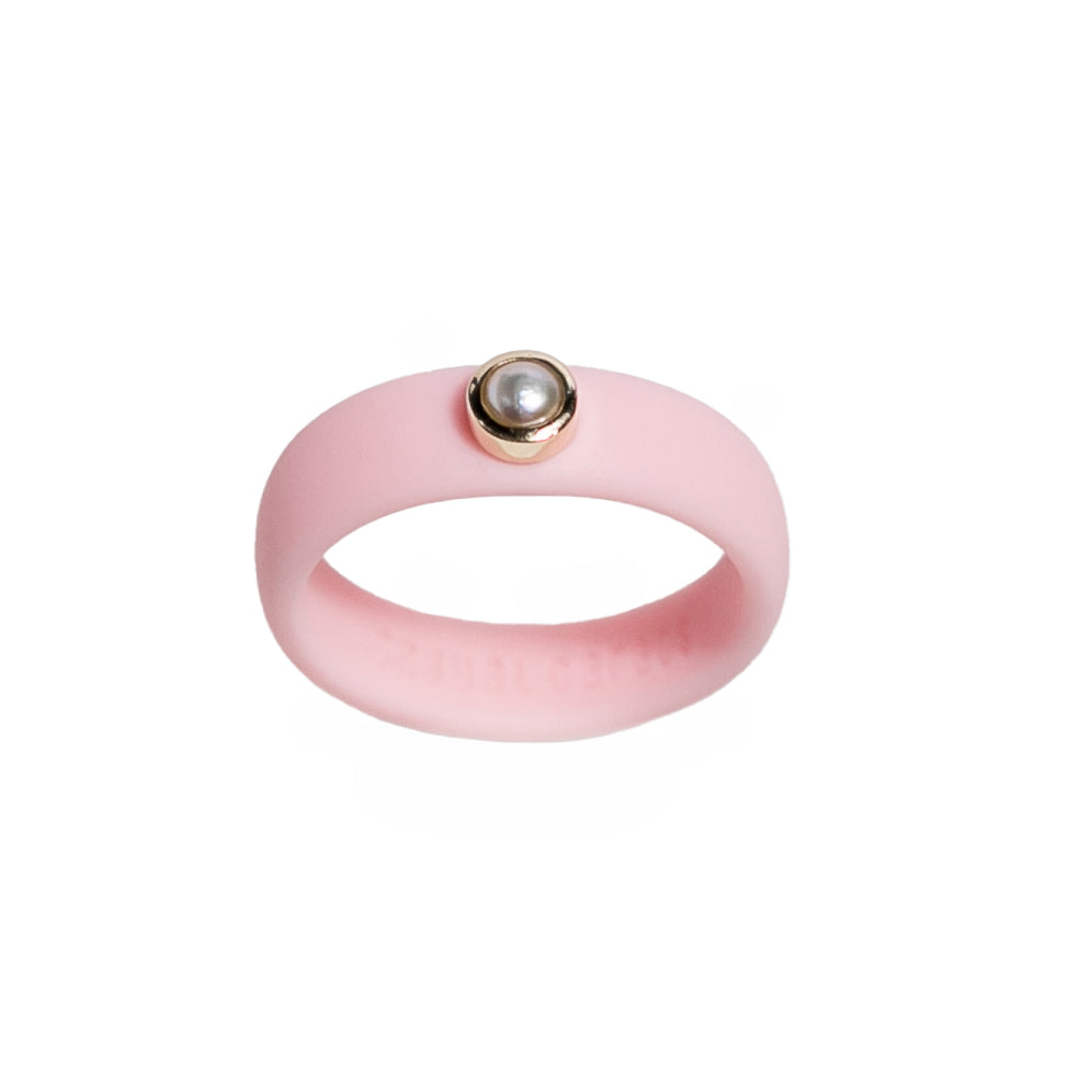 Single Pearl Silicone Ring